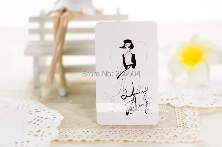 Бирка для одежды на заказ бумажная бирка подвесная 500 шт./лот бесплатная доставка