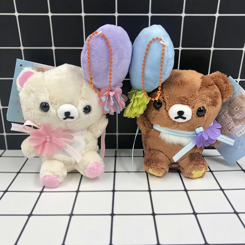 1 шт. каваи Медведь Rilakkuma, плюшевый игрушечные лошадки мягкие животные белый медведь фигурка куклы, брелок Подвеска Шарм игрушка