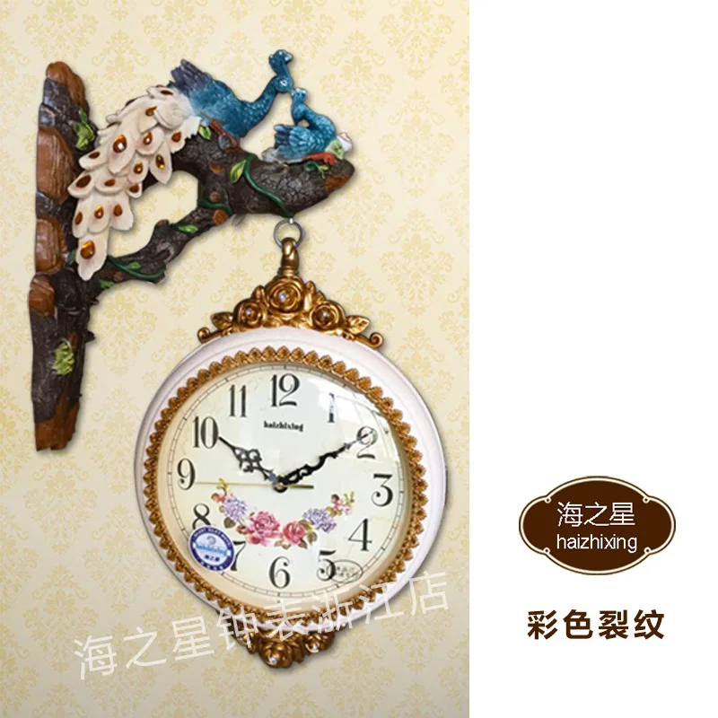 Ремесла искусства украшения дома Европейский Павлин тишина двойной колокольчик