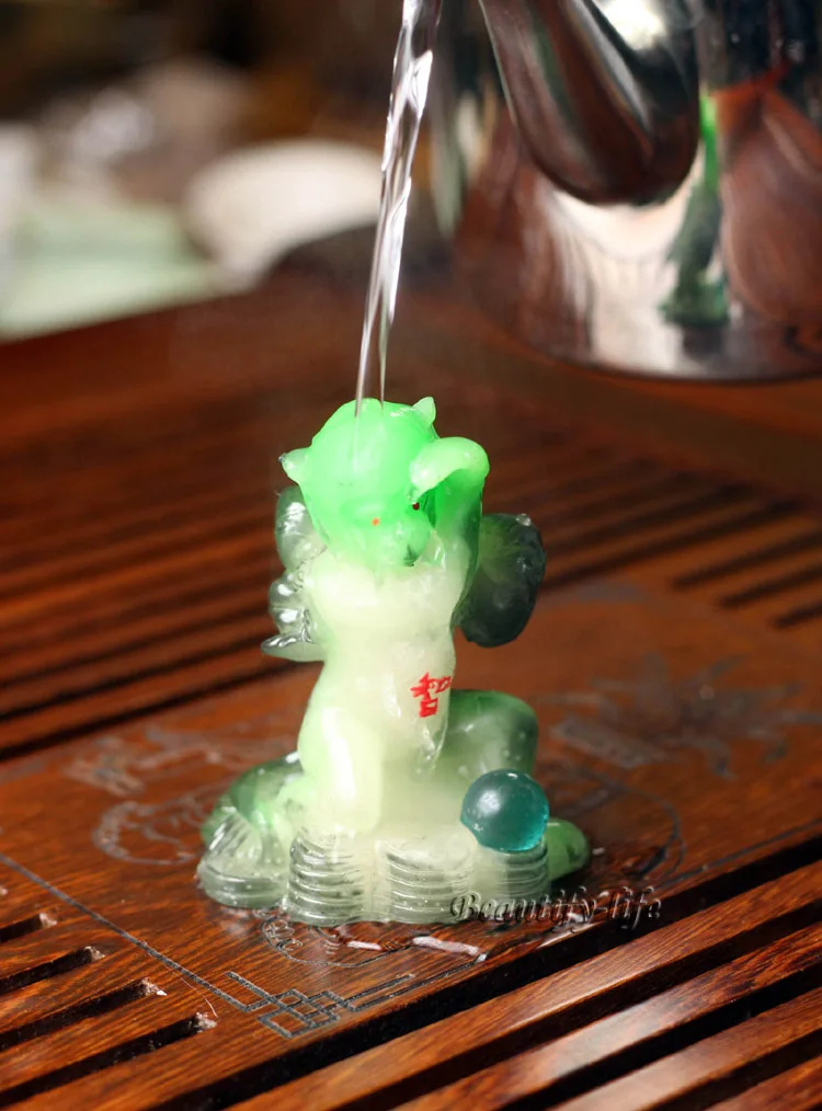 Зеленая обезьяна счастливые амулеты китайский зодиак шеньсяо аллохромный