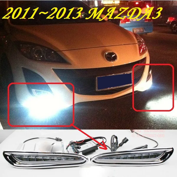 2011~ 2013 г. Для Мазда 3 Мазда 3 Дневной светильник светодиодный DRL для Мазда 3 противотуманный светильник автомобильные аксессуары Axela головной светильник - Цвет: LED DRL White