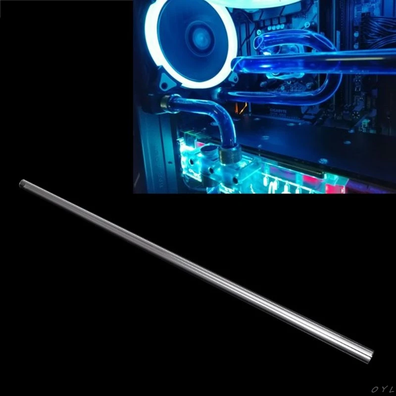 2 шт. PETG 10x14 мм 500 компьютерное водяное охлаждение жесткая труба Конская для ПК