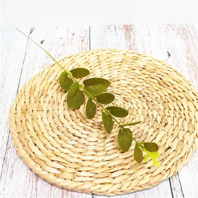 yellow green 1 шт. имитация зеленого растения лист эвкалипта Искусственные Цветы Листья 3D высокое качество для цветочной композиции вечерние украшения для дома - Цвет: yellow green