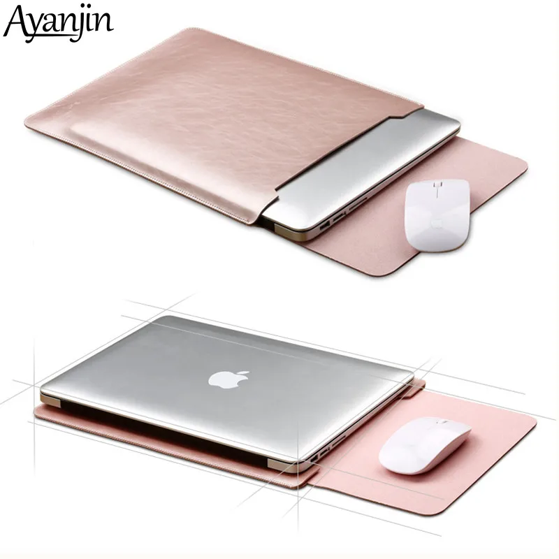 Чехол для мыши чехол ноутбука Xiaomi Macbook Air 11 6 12 13 Retina Pro 3 15 дюйма модная кожаная