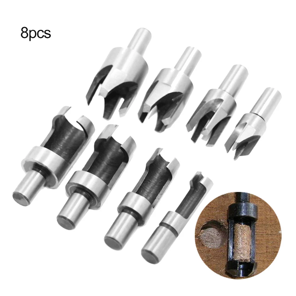 8 шт./компл. 5/8 &quot1/2&quot 3/8 &quot1/4&quot углеродного Сталь деревянная вилка отверстия