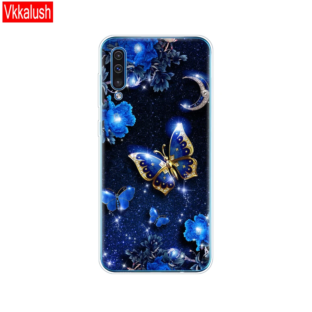 80040 Силиконовый прозрачный чехол для Samsung Galaxy A50, чехол для телефона Samsung a50 A505 A505F SM-A505F, мягкий чехол 6,4 - Цвет: 80040