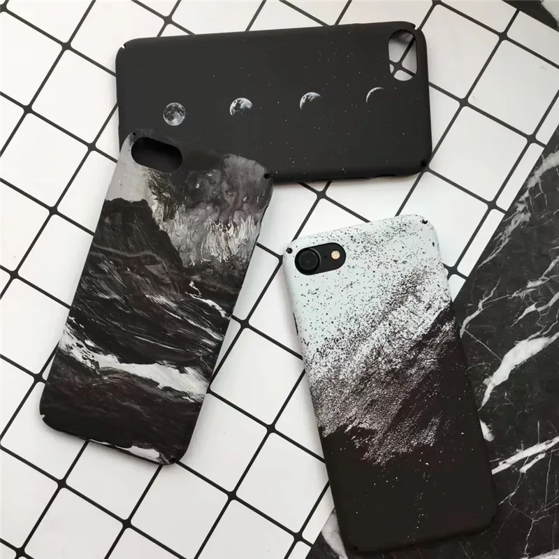Чехол FTAIDKJ Fashion Moon Space Eclipse для iPhone 6 6S Plus жесткий чехол накладка из поликарбоната 7 8