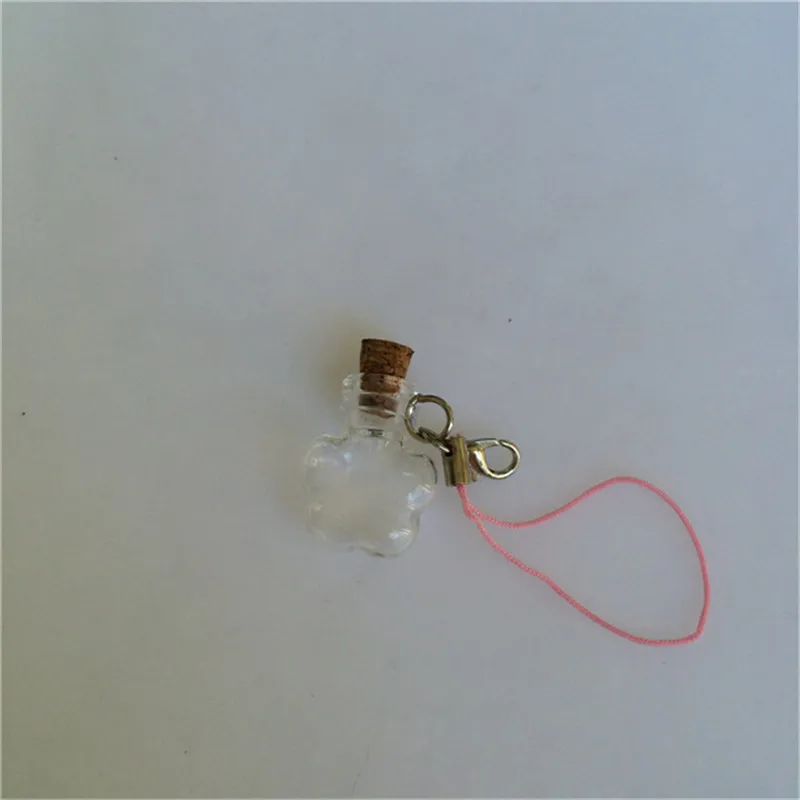 Маленькая слива художественный стиль парфюмерные флаконы подвески DIY милый брелок для ключей Мини стеклянные бутылки с пробками 10 шт 20x24x6 мм