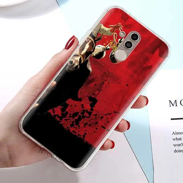 02 ТПУ силиконовый чехол для huawei P30 P20 Pro P10 P9 Lite mate 10 20 Lite 20 10 Pro Чехол красный Dead Redemption 2 мягкий прозрачный чехол - Цвет: 02