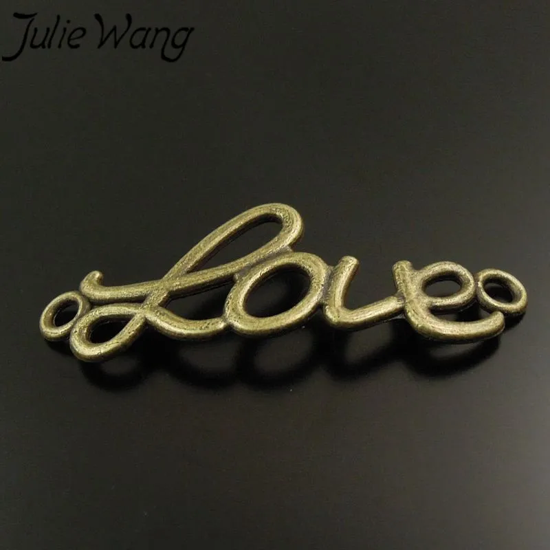 Julie Wang 50 шт./упак. цинковый сплав древние голубые ювелирные аксессуары английские