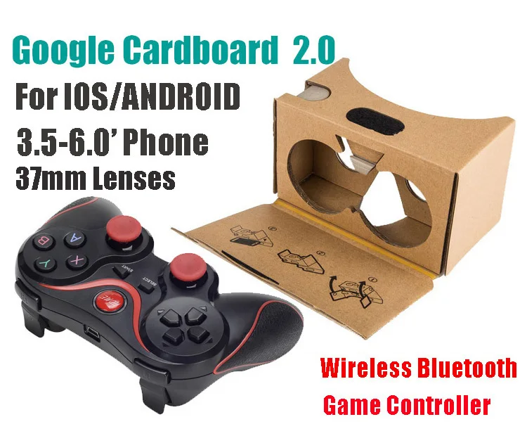 2016 Google картон 2 2.0 виртуальной реальности VR 3D очки для 3.5 6 &quot смартфон +