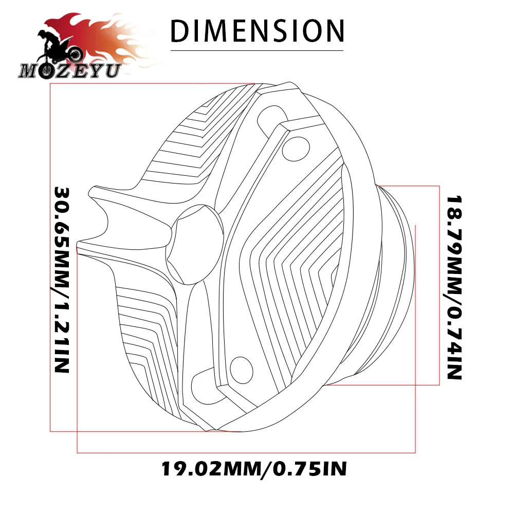 Мотоциклетный M20 * 2 5 CNC масляный фильтр двигателя крышка крышки винт для YAMAHA MT07 MT 07