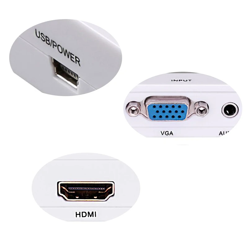 Baolyda Mini 1080P VGA в HDMI адаптер конвертер VGA2HDMI разъем с аудио для ПК ноутбук к HDTV