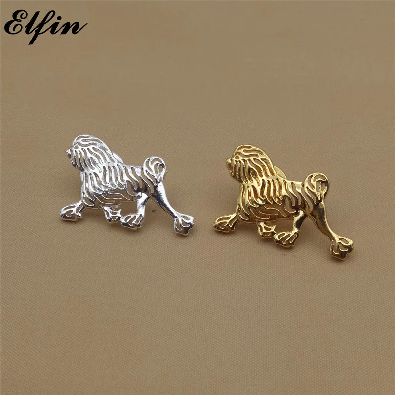 Эльфин оптом Lowchen Броши золотого цвета серебряный цвет модные броши в форме