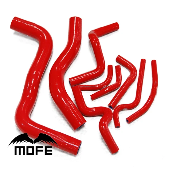 

Mofe 9pcs Red Silicone Heater Hose Kit For Galant 2.0 / 2.5 1998-2005