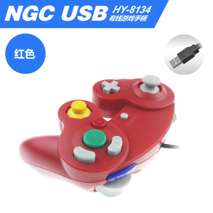 Для Gamecube контроллер USB проводной ручной джойстик для NAND для NGC GC контроллер для MAC компьютера ПК геймпад ns
