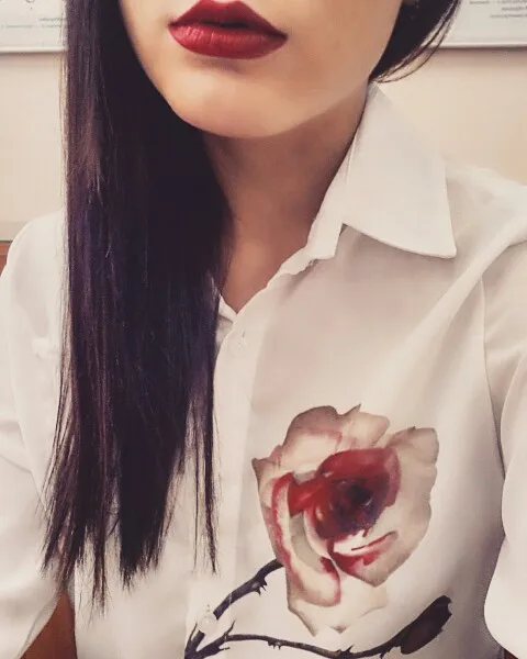Новый Blusas дамы пр элегантных женщин летние топы 2015 нагрудные воротник цветочный