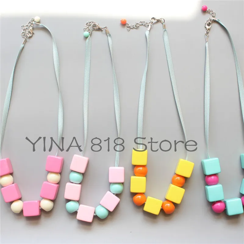 YINA Free shipping Children's acrylic candy necklace kids jewelry for girls gifts |
