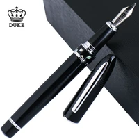 duke classic fountain pen 911 big shark shape black pattern nib full metal iridium medium nib writing pen for business office