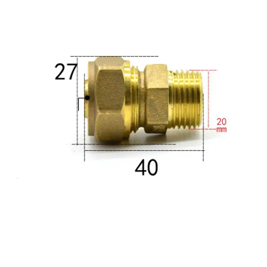 Fit 14/18 мм ID/OD PEX-AL-PEX Tube x 1/2 &quotBSPP Мужской Латунный адаптер фоторазъема | Обустройство