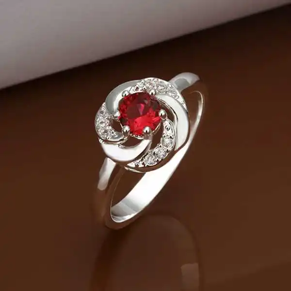 Горячая Распродажа! Серебряное обручальное кольцо Австрия модное с кристаллом