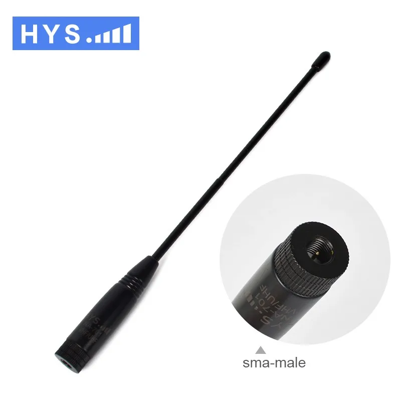8 шт. HYS NA-701 sma-мале портативной рации антенна 144/430 мГц гибкие VHF/UHF Dual Band forVertex/Yaesu VX-300