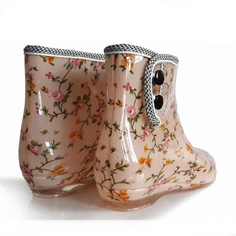 2016 г. модные однотонные женские резиновые сапоги с эластичной резинкой