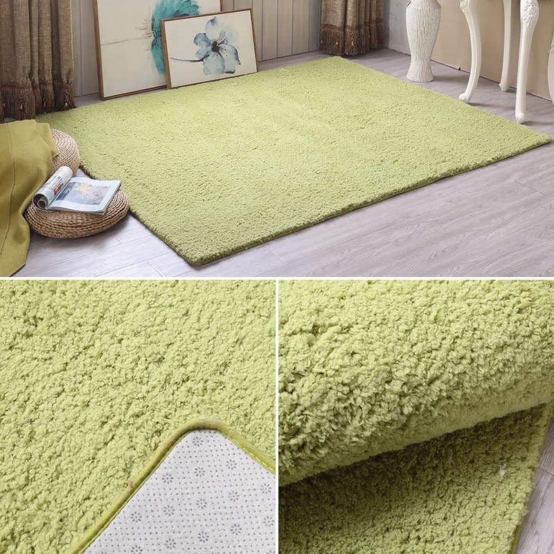 Washable Children Crawling Pad Home Living Room Bedroom Decorative Carpet Simple Solid Color Mat Baby Play Mat Children's Rug