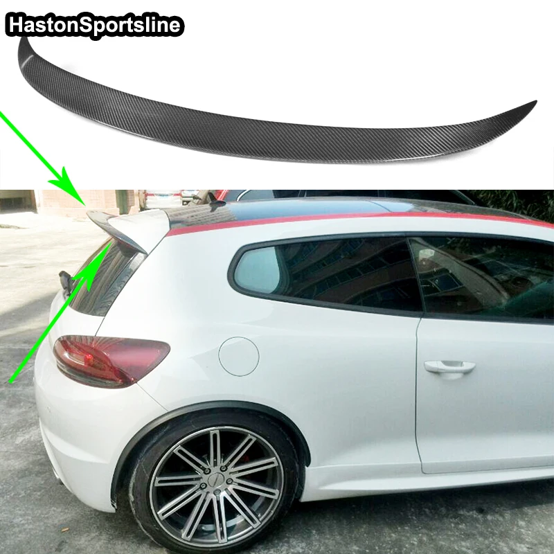 Scirocco R GRS углеродного волокна спойлер крыла для Volkswagen Scirocco R 2009~ 2013