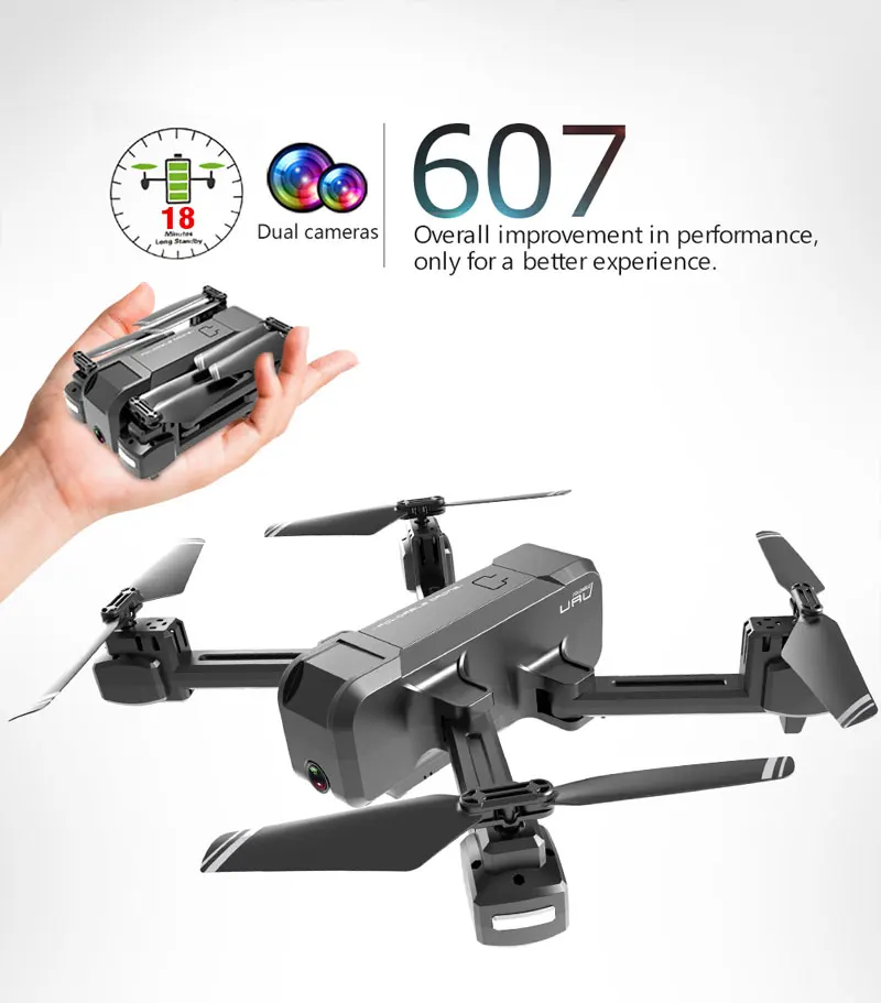 KF607 Квадрокоптер оптическое давление потока удержание высоты WiFi Электрическая