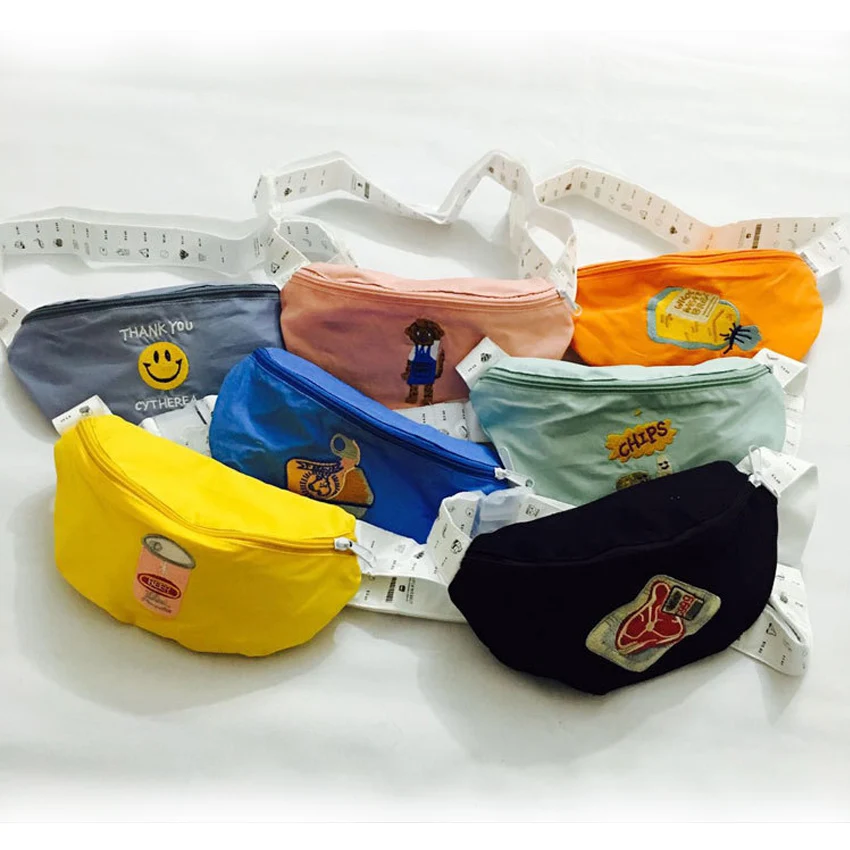 2018 милые поясные сумки с мультяшным принтом Женские в корейском и японском стиле