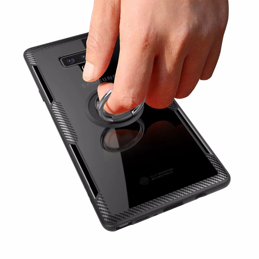 Магнитный автомобильный держатель прозрачный чехол для Samsung galaxy NOTE 9 S9 S8 S10 Lite Plus