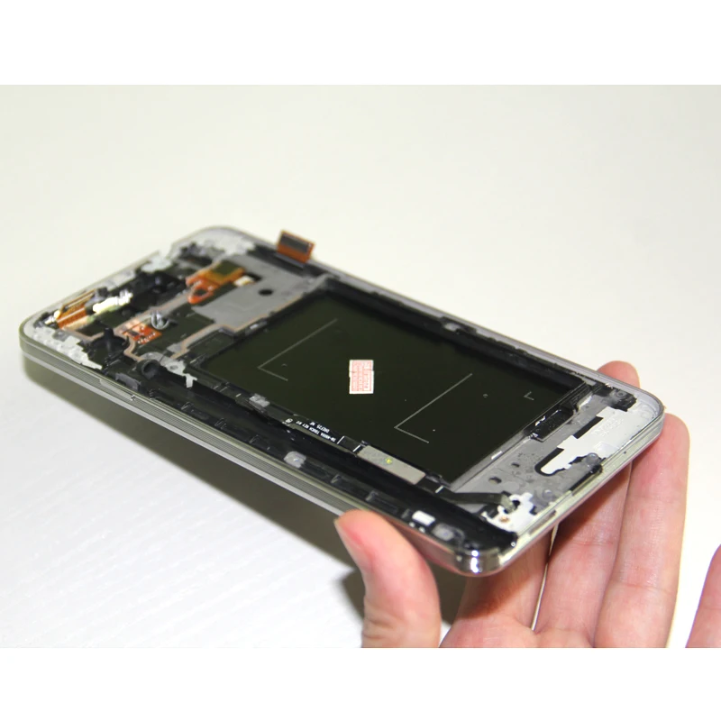 Гарантия Совместимость для samsung Galaxy NOTE 3 Note3 N9005 ЖК-дисплей сенсорный экран с дигитайзером рамка в сборе черный