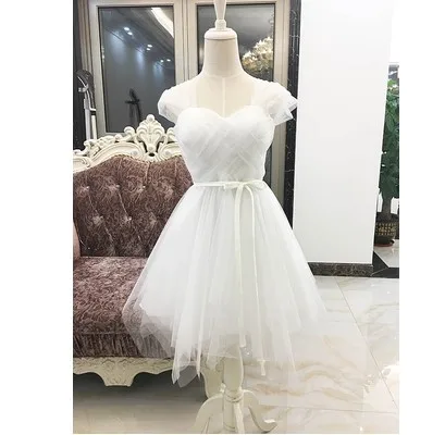 Милое короткое платье для свадебной вечеринки 8 цветов розовое голубое до колена