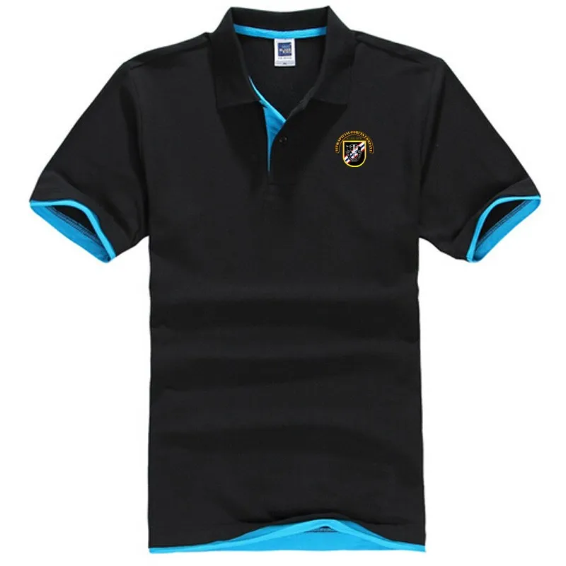 Casual short sleeve Polo Shirt Men t shirts Camisa Masculina Homme Mens 46th Special Forces printing Designer summer tshirt | Мужская