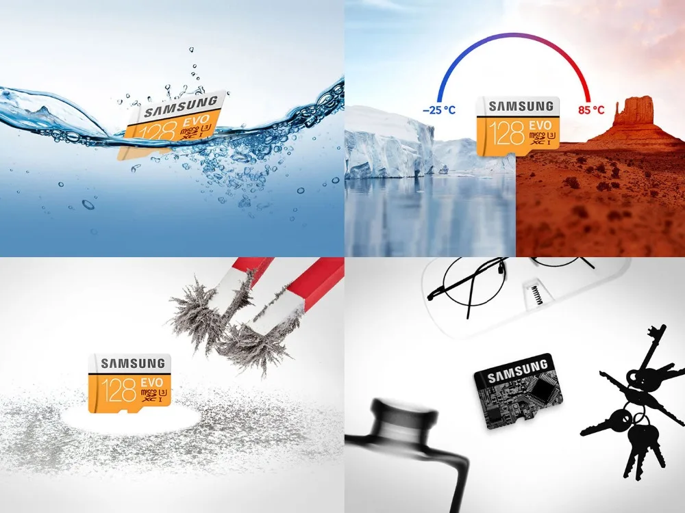 Флеш-накопитель SAMSUNG tarjeta de memoria Micro SD 32G 64G 128g 256 tarjetas MicroSD SDHC SDXC Max 100 МБ/с. EVO 32 GB 64 GB C10 TF