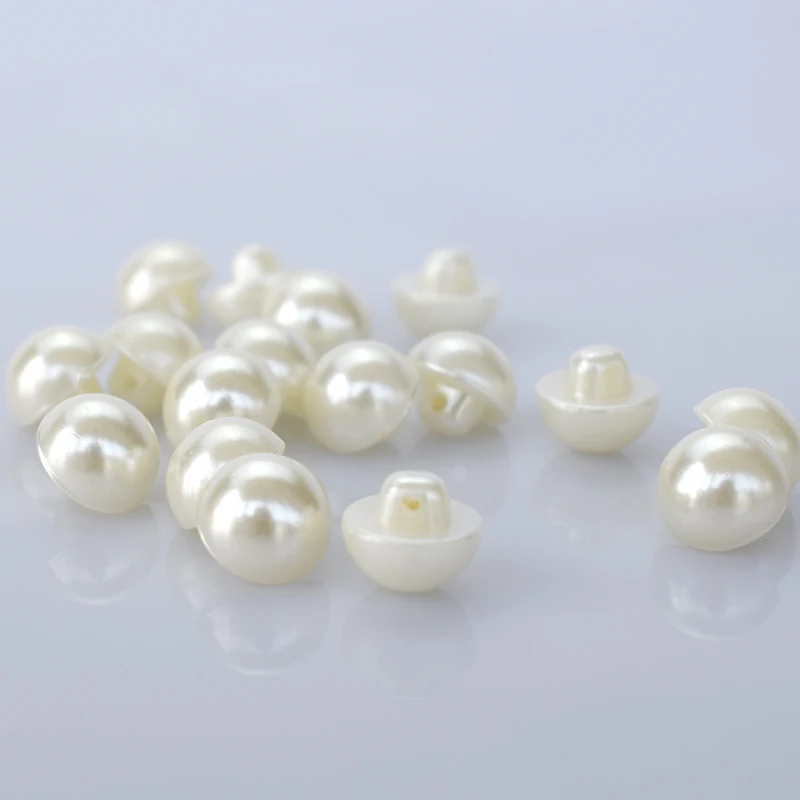 50pcs resin mushroom button shirt imitation pearls Fashion half cardigan 10mm 11.5mm 12.5mm B3-1 | Дом и сад