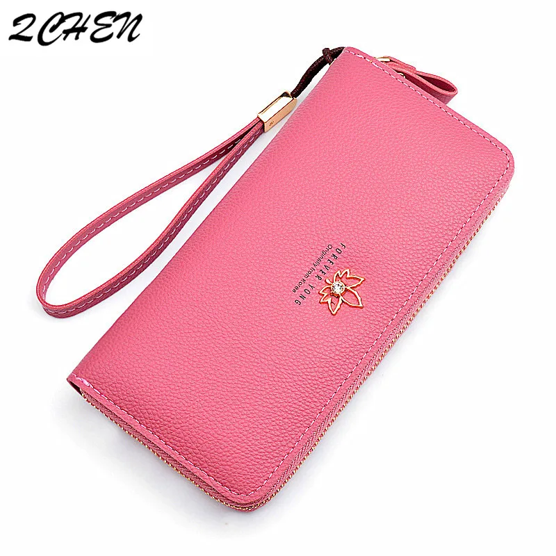 Женские кошельки на молнии роскошные брендовые кожаные с кисточкой Дизайнерские