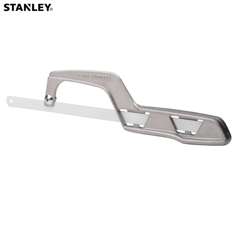 

Stanley 1-piece mini hacksaw w/ 10" bi-metal blades 270mm small hand saw for metal tube woodworking cutter lighter utility saws