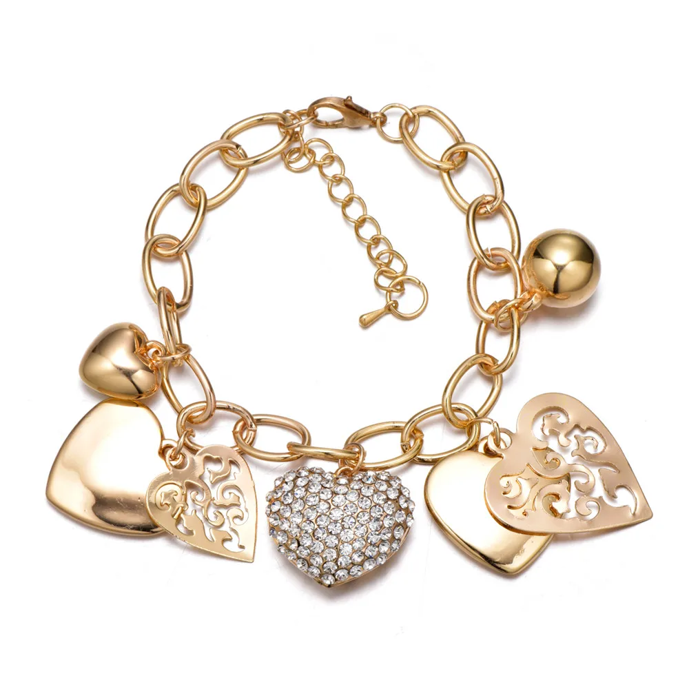 Кристальное сердце браслет B179|crystal heart|heart crystalbracelet heart |