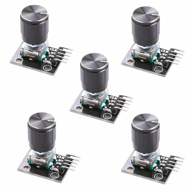 Diymore 5 шт./лот KY-040 поворотный модуль датчика с 15x16,5 мм Вращающаяся ручка потенциометра крышка для Arduino