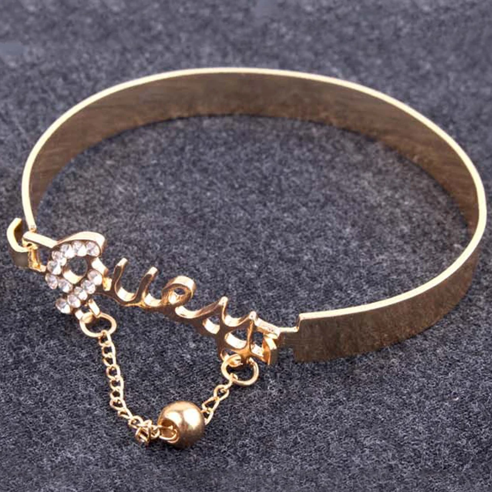 Fashion Jewelry Love Exquisite Bracelet Accessory Rhinestone Decor Stylish Hand Chain Ring For Women | Украшения и аксессуары