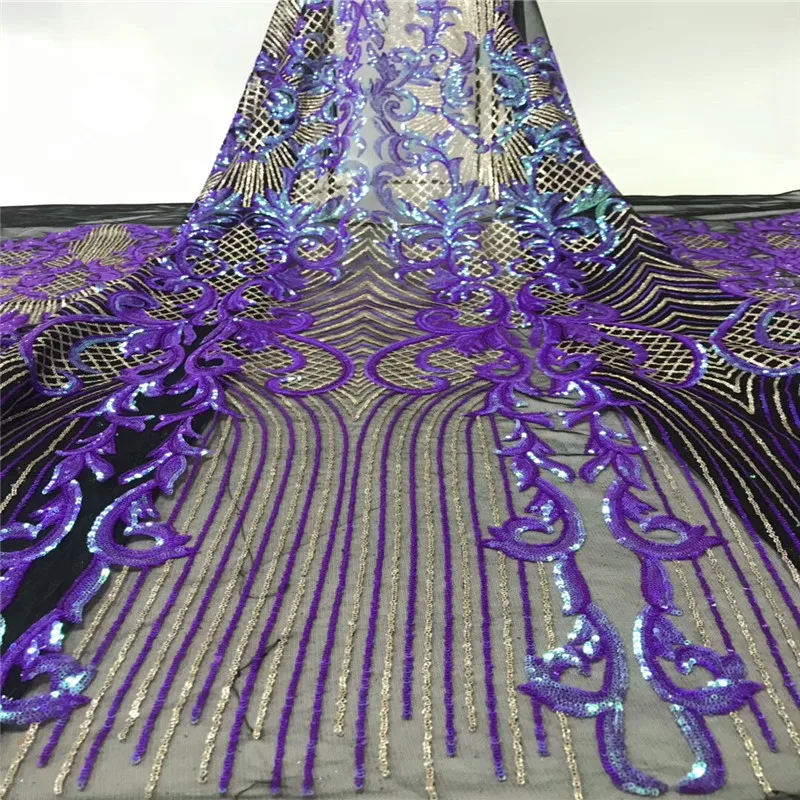 

African Lace Fabric 2019 orange High Quality Lace Tulle Lace Fabric African French Net Lace Fabric For Eveing Dress xb4-40