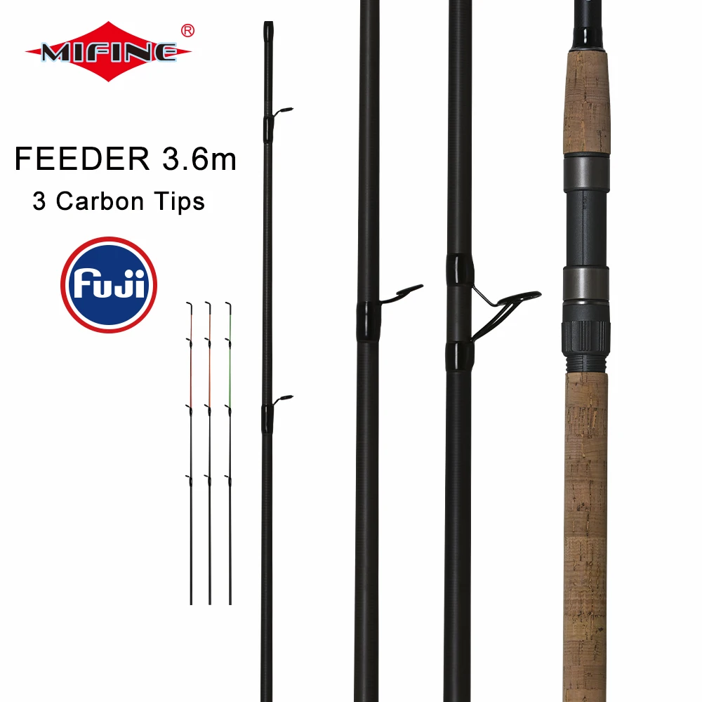 MIFINE Фидер Удочка спиннинг литье путешествия стержень 3 6 м vara de pesca fuji Карп 40 200 г