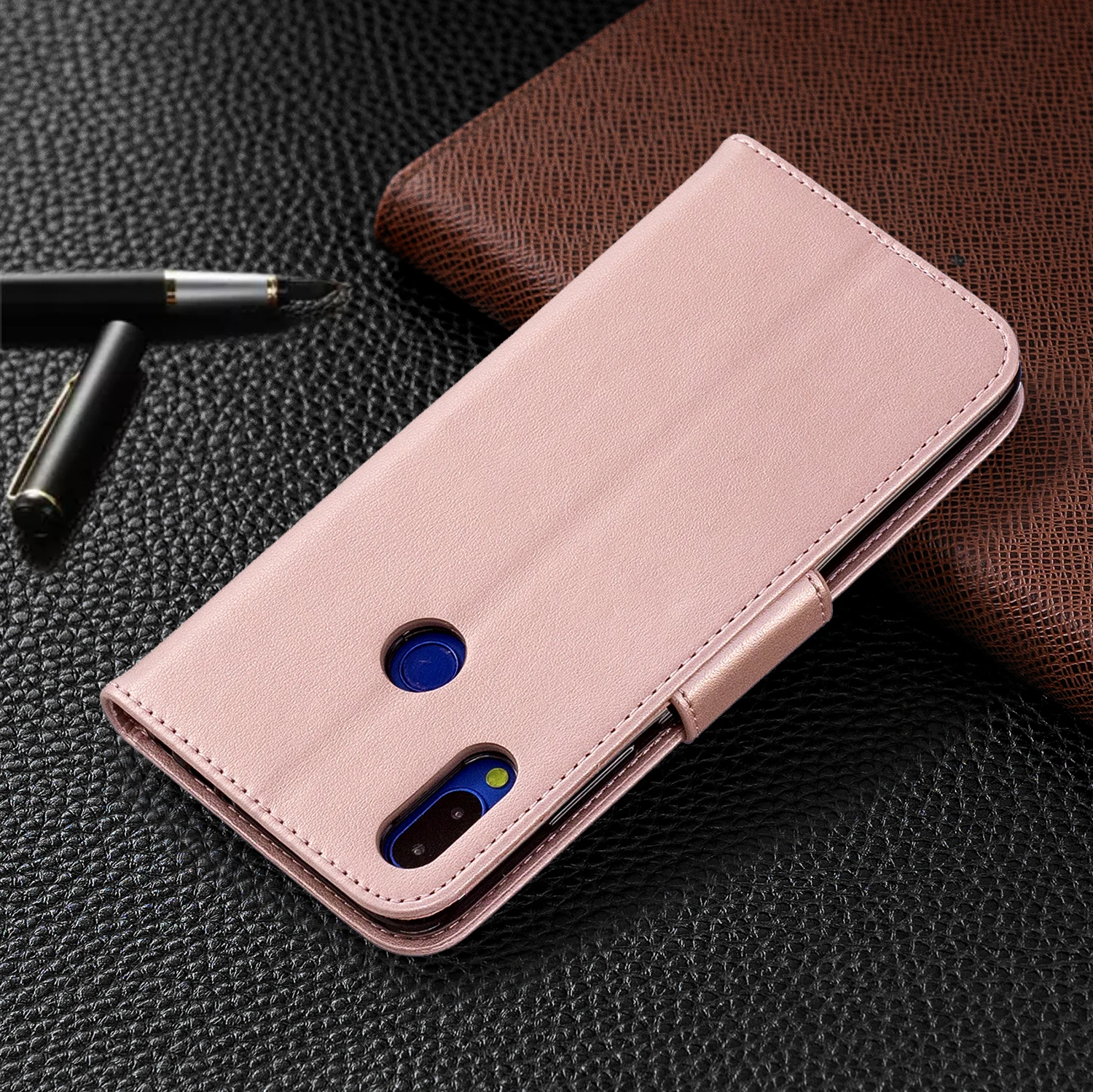 Чехол из искусственной кожи для Xiaomi Redmi Note 7 Pro чехол книжка с бумажником 6 телефона