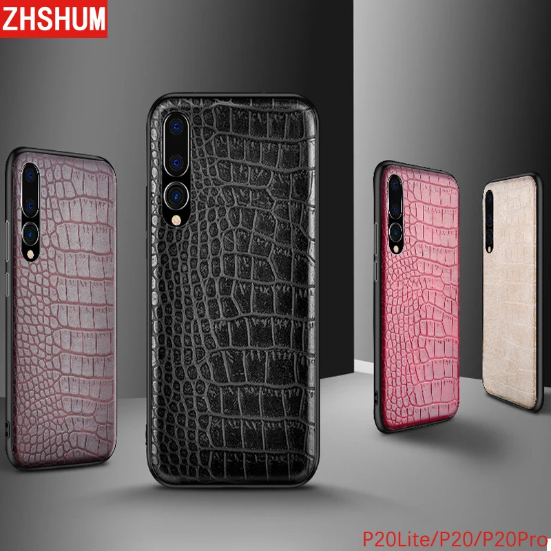 Luxury PU Crocodile Leather Case for Huawei P20 Lite P30 Croco Pattern Soft Hard Full Back Cover Pro |