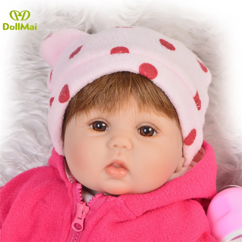 

Реалистичная кукла-младенец, Мягкая силиконовая набивная Реалистичная кукла-младенец, игрушка-младенец, кукла-младенец, детские подарки на день рождения, 42 см