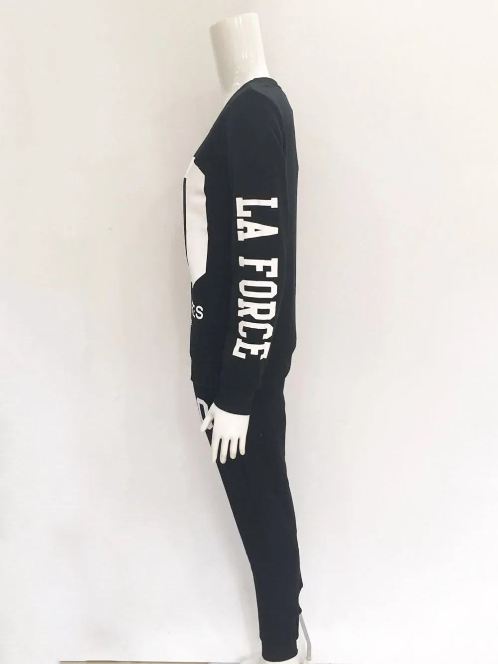 Новинка 2017 женский спортивный костюм с принтом комплект v-образным вырезом