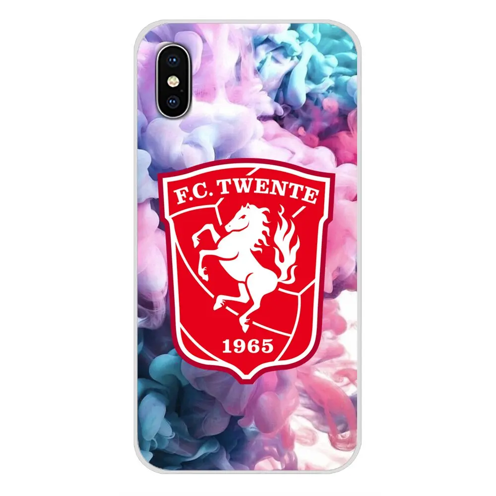 FC Twente Футбол Логотип аниматия аксессуары кожаный чехол для Apple iPhone X XR XS MAX 4 4S 5 5S 5C SE