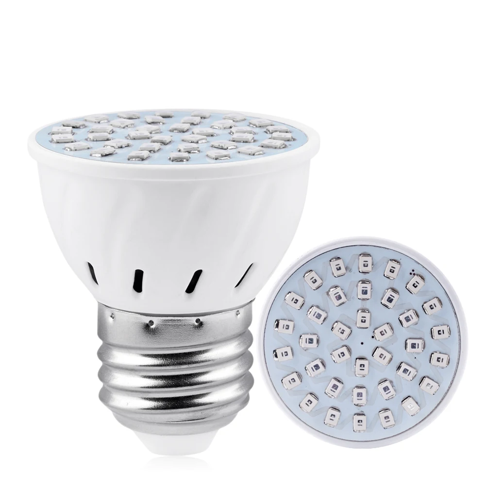 36 leds Новейший 36 54 72 светодиодный светильник для выращивания E27 220V фитолампа полный спектр светодиодный светильник для выращивания E27 Светодиодный светильник для выращивания растений - Испускаемый цвет: 36 leds